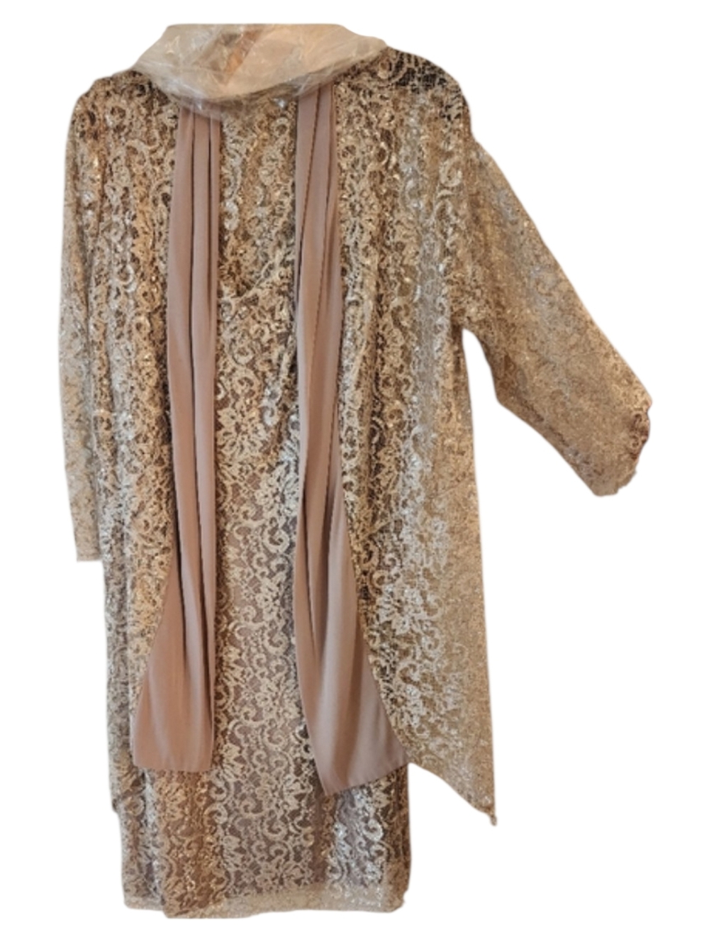 Sleeveless Lace Frank Lyman Design Dress with Matching Cardigan